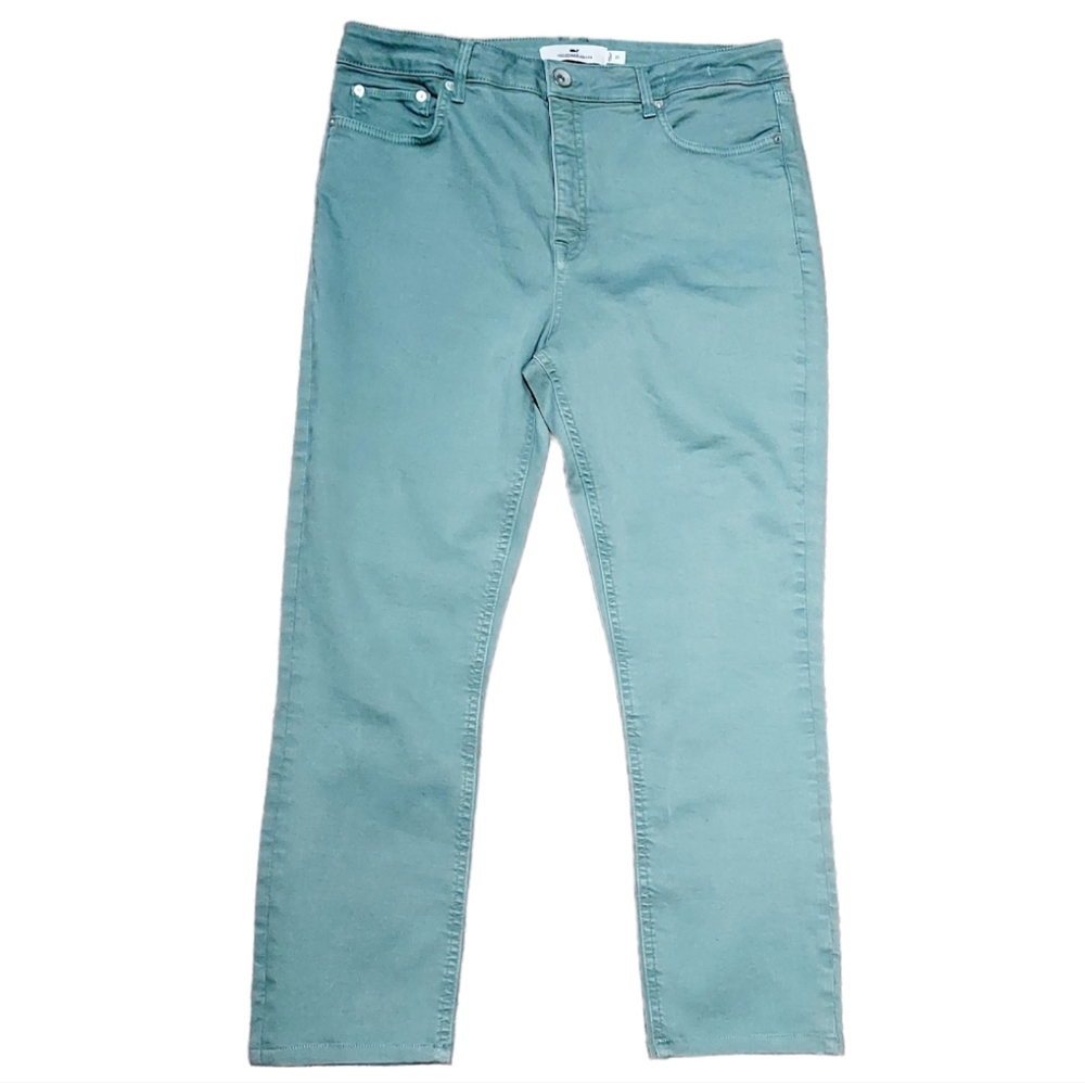 Vineyard Vines Jamie High-Rise Garment-Dyed Jeans, size 31